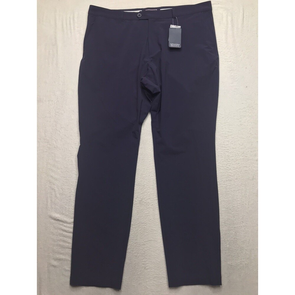 NWT GOLFTINI Be An Athlete Golf Pants Men 38-40x32 Navy Blue Stretch Nylon